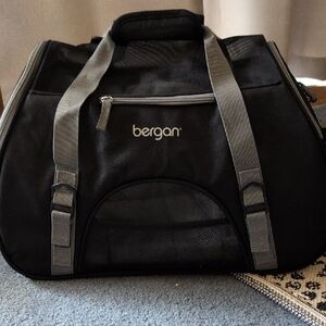 Bergan Black and Gray Nylon Cat Carrier